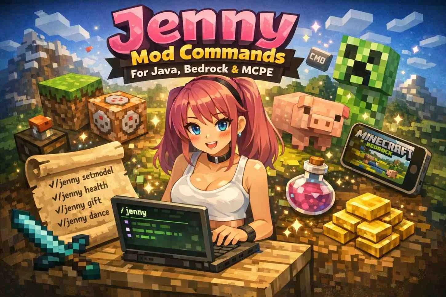 Jenny Mod Commands For Java, Bedrock & MCPE List 2025